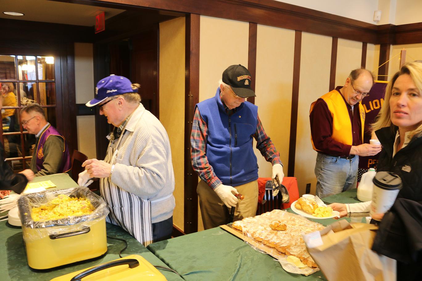 The Perry Lions Club will serve their annual pre-BRR breakfast, complete with pancakes, eggs and St. Pat's cinnamon rolls.