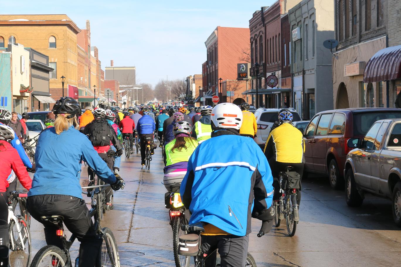Last year's mild weather attracted a crowd of more than 1,000 cyclists for the annual BRR Ride to Rippey.