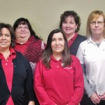 The ISU Extension and Outreach staff in Dallas County includes, front row from left, Val Cameron, Rosa Gonzalez and Anne Feltner; back row from left, Aleta Cochran, Myra Willms, Lisa Mickelson and Caitlyn Ryan. 