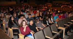 The Perry eighth graders gathered in the Performing Arts Center Friday for a ceremony honoring students.