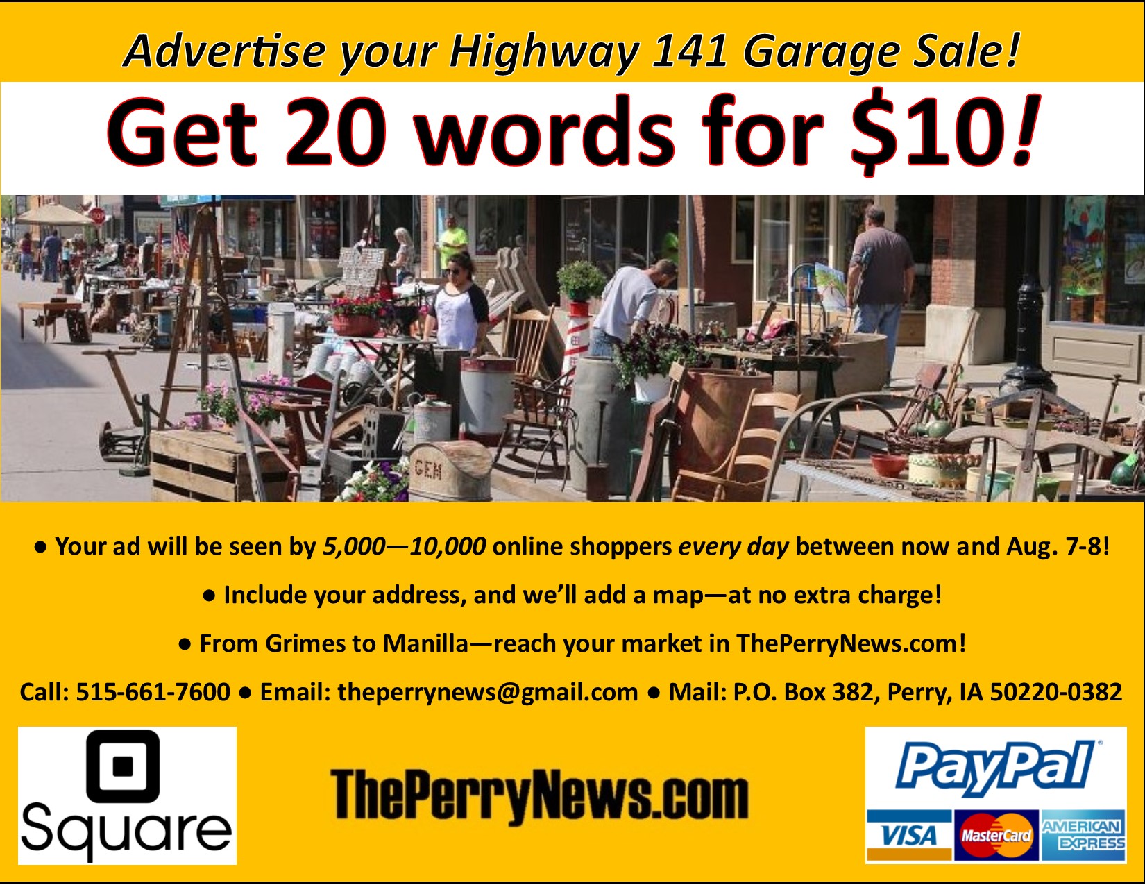 Highway 141 garage sale ThePerryNews