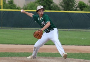 Woodward-Granger's Brady Aunspach went the distance July 10 to earn the win in a 5-3 decision over visting Madrid in WCC play.
