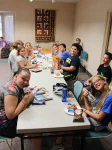 Members of the Perry Public Library Teen Summer Reading group celebrated the end of the season with a pizza party and prize giveaway in the library's large meeting room Wednesday afternoon.