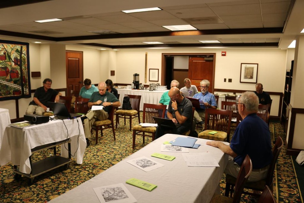 About 15 members of the Raccoon River Watershed Association, along with several interested visitors, are meeting today at the Hotel Pattee in Perry.