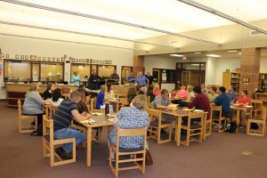 Several school board directors and school principls and vice principals welcomed the new teachers at the start of Monday's orientation session.
