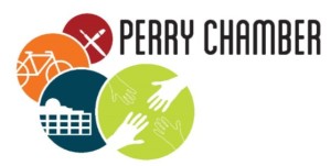 The Perry-Area Chamber of Commerce has a new logo.