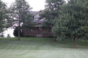 The home of Greg and Lori Kautzky, pictured here, is not the first house to be built on the farm, as the homestead of Greg's grandfather still stands just to the east.