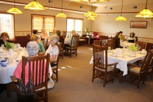 About 20 Perry-area women enjoyed high tea Wednesday in an annual celebration of McDonald's Tea Room and other historic tea rooms that once flourished in Perry.
