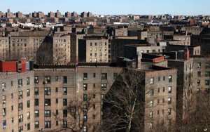 The Queensbridge public housing project was built in 1939 by the New York City Housing Authority.