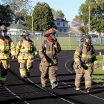 relay for life firefighters take a lap