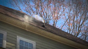 Perry residents within the Smoke Test Zone should see harmless whitish-gray smoke coming from their roof vents if their houses are properly plumbed and their drain traps are properly filled.