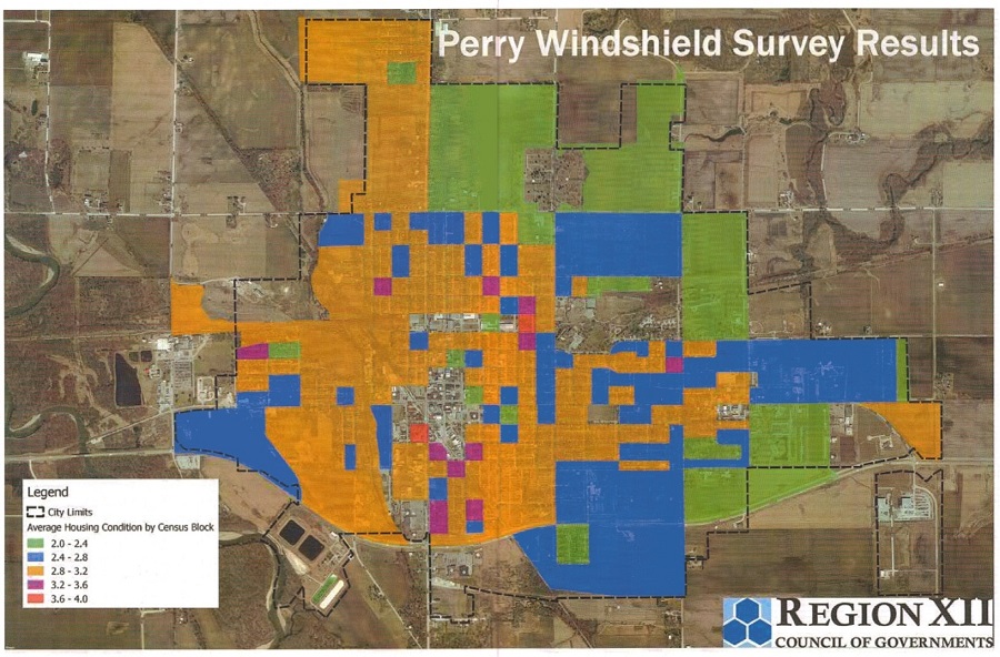 COG XII's November windshield survey of Perry's housing stock showed a diverse mixture in housing quality.