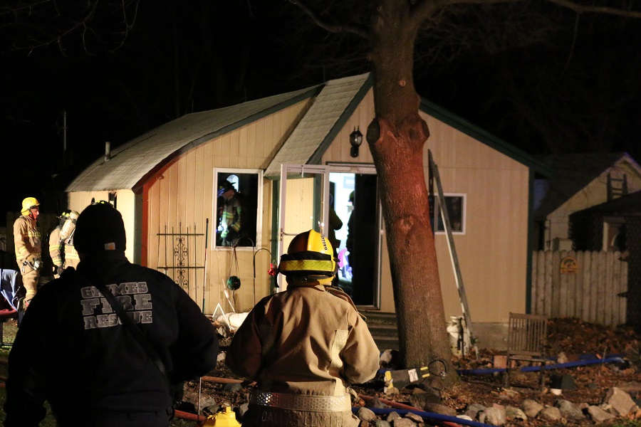 Dallas Center Fire and Rescue, with help from other area fire departments, responded about 5:15 p.m. to a report of a fire at 403 11th St. in Dallas Center.