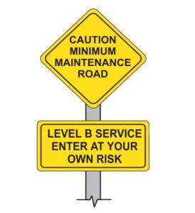 level B signage