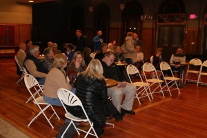 One Hundred+ People for Perry, minus 60 or so, held its first organizational meeting Monday night at la Poste.