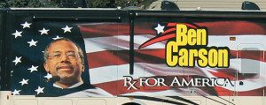 It is almost a certainty that the campaign bus for GOP presidential hopeful Ben Carson will not be the only one seen in or around Perry. Carson held a town hall meeting Monday in Jefferson.