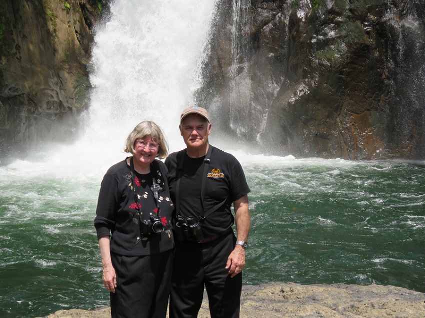 Margaret and I stopped at the Papallacta Springs in Ecuador, a private park where we saw a dozen species of humming birds at feeders located in the park. We were traveling with Road Scholar Travel Company.