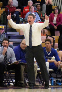 Perry head coach Ned Menke has his Bluejays in the Substate Finals for the second consecutive season. Perry (14-9) faces Glenwood (19-4) in Atlantic Monday at 7 p.m.