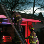 31st street alarm fireman on ladder