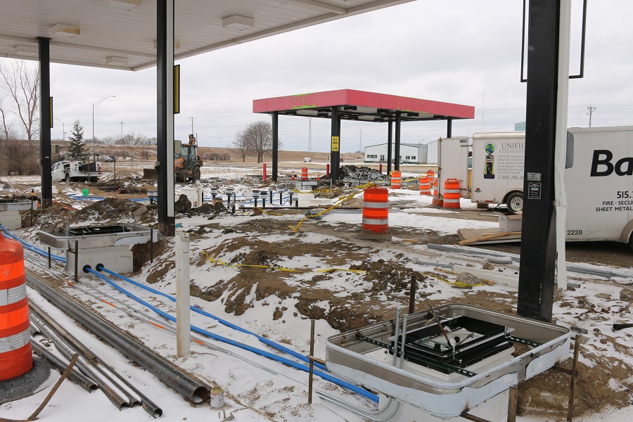 Up-to-date underground fuel storage infrastructure is a notable feature of the soon-to-open Ampride 4 gas station.