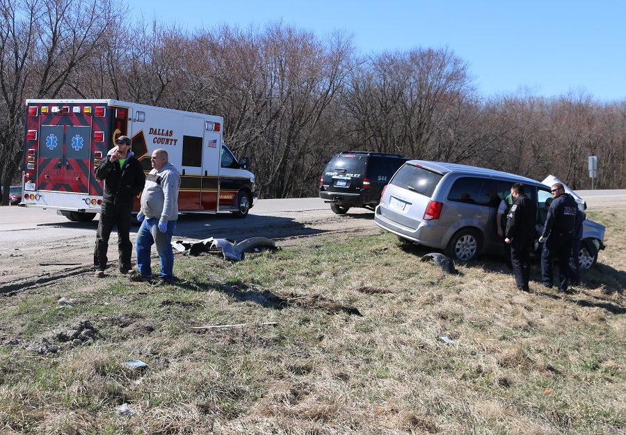 No injuries but significant property damage occurred Thursday about noon when two vehicles collided on Iowa Highway 141 south of the Tyson Fresh Meats factory near Perry.