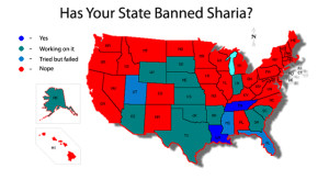 As of 2015, 16 U.S. states banned or were considering banning Sharia law.