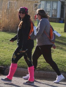 Leg warmers were in order in the sub-freezing Saturday temperatures at the second annual DCH and Live Healthy Iowa 5K run and walk.