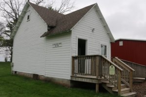 The Alton Schoolhouse, dating from the 1800s, is preserved at Forest Park Museum in Perry.