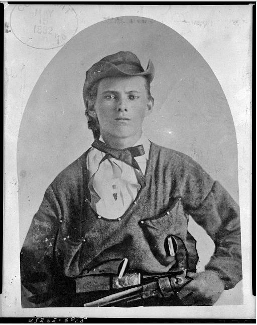 Jesse James in 1882. Photo courtesy Library of Congress