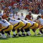 PES seeley looks into backfield l-r