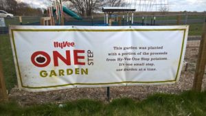 Hy-Vee Inc. awarded a $1,000 One Step Grant to the Opportunities Garden this season.