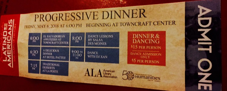 Ticket sales were so brisk for the Latino Progressive Dinner that extras were printed, according to event organizers.