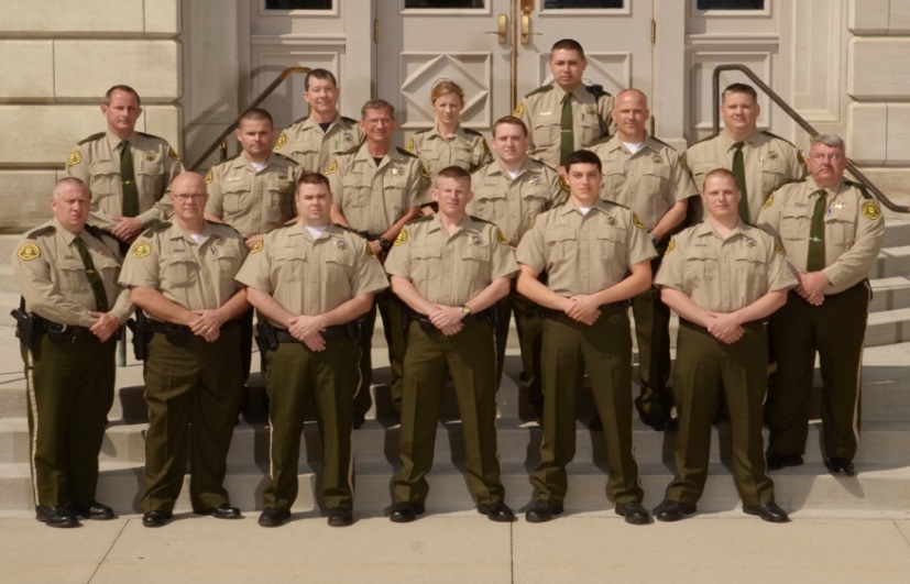 Dallas County Deputy Sheriff Joey Marchant, front row left, arrested the alleged assailant early Wednesday morning. Other members of the 2009 Dallas County Sheriff's Reserve Patrol, including administration, were, front row from left, Chaplain Terry McClannahan, Wade Book, Jason Clausen, Nick Weiland and Matt Ireland; second row from left, Sheriff Chad Leonard, Owen Stump, Justin Frederick, Todd Hall, 1st Chief Deputy Doug Lande and 1st Chief Deputy David Herrick (retired); third row from left, Jon West, Megan Hill and Sgt. Ryan Bowers.