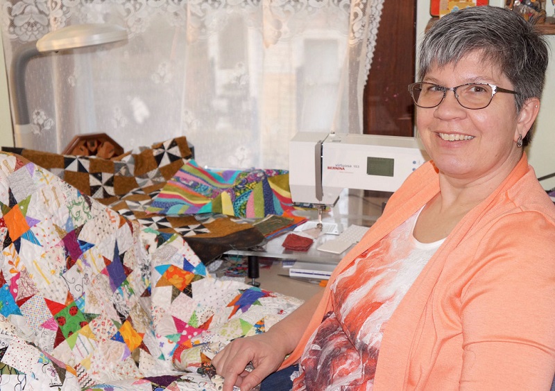Holly Carter will give a presentation, "Scrap Happens," at 1 p.m. daily at the Greene County Quilt Show Aug. 5-7.