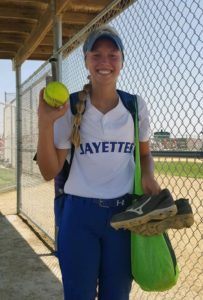 Emma Olejniczak has reason to smile: Her 16-strikeout gem against Creston in the consolation semifinals set a 4A state tourney record for most strikeouts in a seven-inning game. It is almost the most strikeouts in a seven-inning game, in any class, since the tourney went to five classes in 2012.