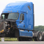 semi roll cab close up