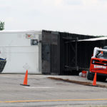 semi roll cab grill and trailer
