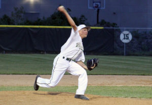 Eighth grader Brandon Worley picked up his second save of the season Friday.