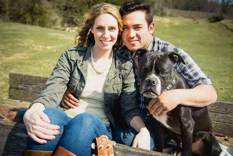 Breanna Morman, left, and Andrew Gonzalez will wed Oct. 1 in a private ceremony. The Dawson couple will hold their wedding reception at La Poste in Perry. Their black pit bull is named Rider.
