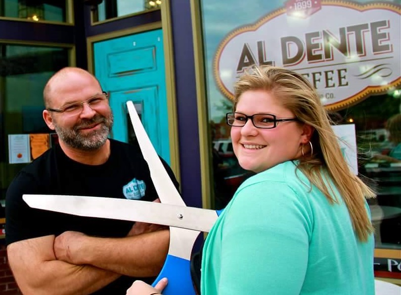 John Romano, left, and his daughter, Laura Romano, opened the Al Dente retail store in September 2013. They closed the store in May 2016.