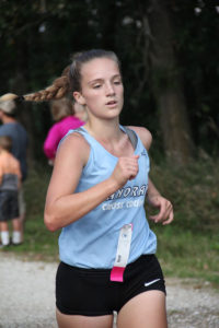Lydia Knapp helped the Panther girls place second overall at Thursday's Panorama Invite. Photo courtesy Eileen Nordquist.