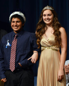 Victor Barrosso and Savana Mobley were crowned Homecoming King and Queen at Panorama High School Wednesdsay.