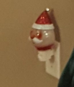 Attention to detail is a hallmark of holiday decorating, as this Santa Claus nightlight at Lon and Denise Seemann's home attests.