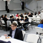 st pats people eating first