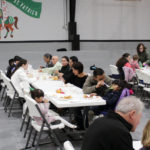 st pats people eating second