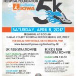 Live Healthy Iowa 5K 2017 Poster 8.5 x 11