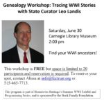 WWI Genealogy Workshop