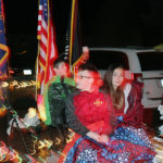 lighted parade 7 vfw blurred
