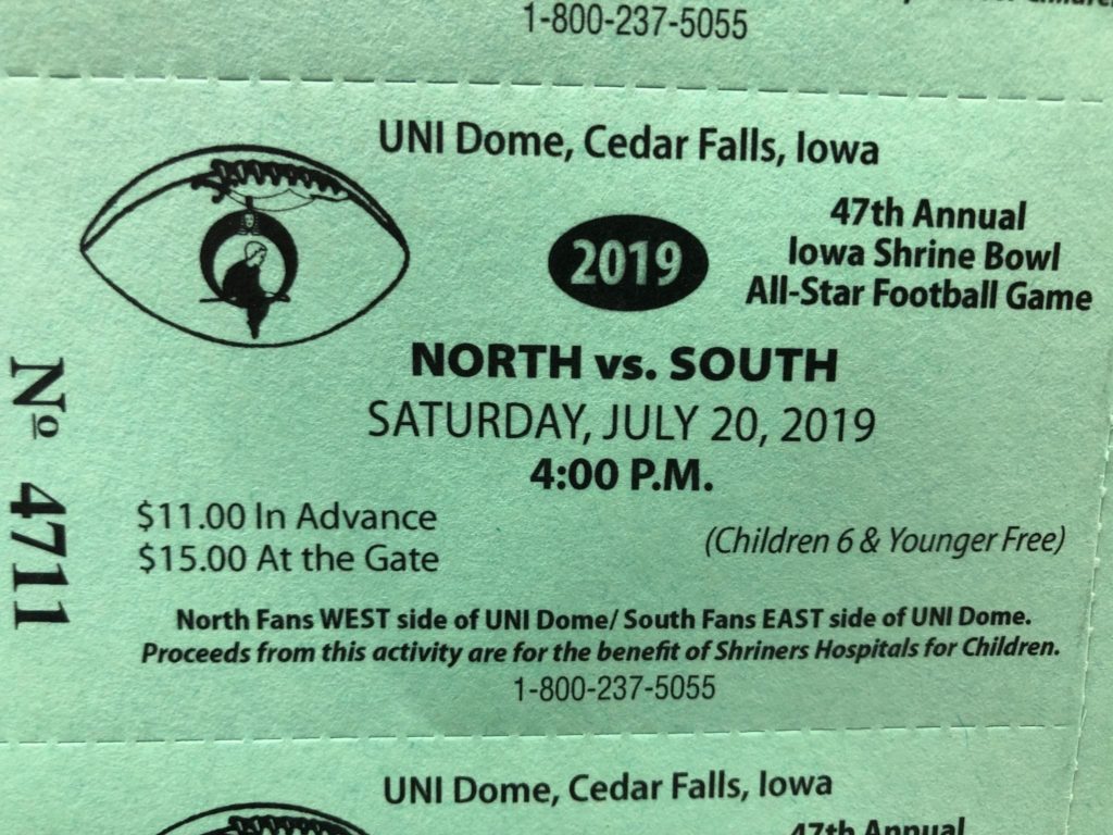 Win Iowa Shrine Bowl tickets by entering Burkhart’s prize drawing