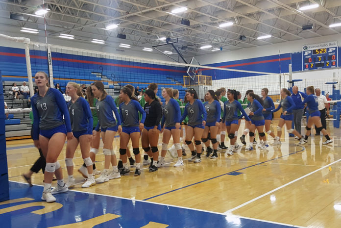 pry vb team at net handshake